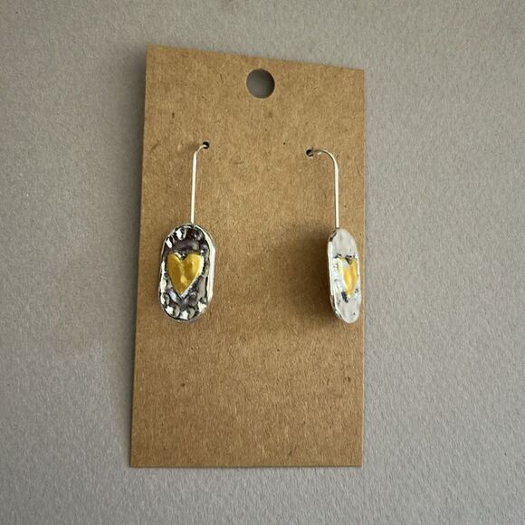 Boho Heart Earrings A1302 - Picture 3 of 3